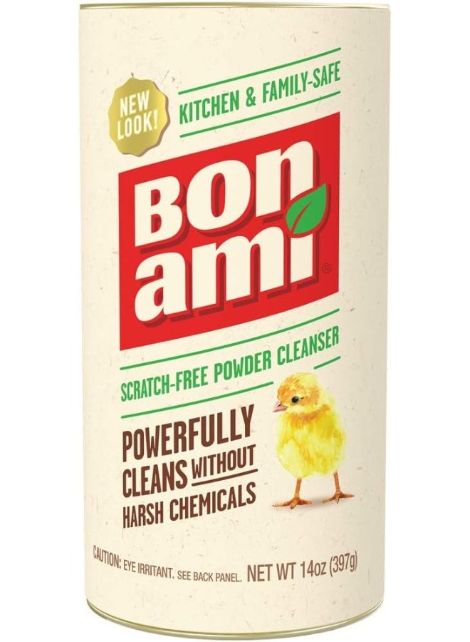 BON AMI Powder Cleanser for Kitchens & Bathrooms - All Types of Surfaces, Cleans Grime & Dirt, Polishes Surfaces, Absorbs Odors (Single 1 Pack)